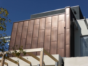 Antique Copper Aluminium Standing Seam Cladding