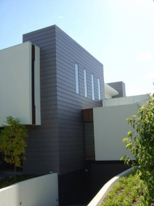 Quartz VM Zinc Interlocking Cladding