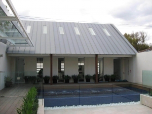 Quartz VM Zinc Standing Seam Roof